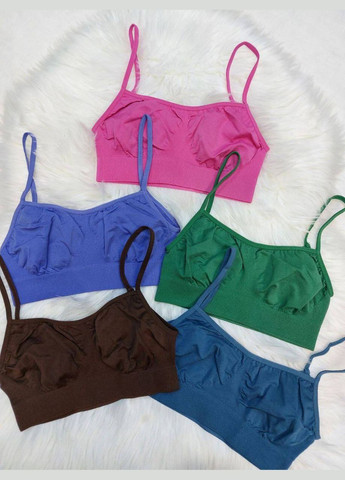 Безшовний топ на тонких бретелях top (naturale), бежевий, S/M Giulia (317751655)