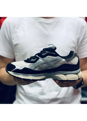 Белые демисезонные кроссовки мужские asics gel-1090 white black grey асикс гель 1090 белые No Brand