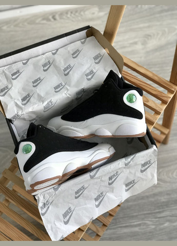 Чорно-білі всесезон кросівки чоловічі nike air jordan 13 black white | найк аір джордан 13 чорно-білі No Brand