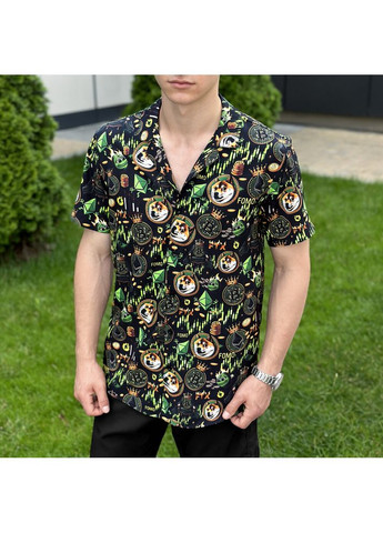 Черная повседневный рубашка Pobedov