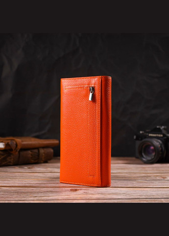 Великий жіночий гаманець із натуральної зернистої шкіри 21710 Canpellini (331908148)