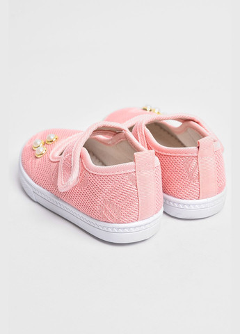 Мокасины детские для девочки розового цвета Let's Shop (291162782)