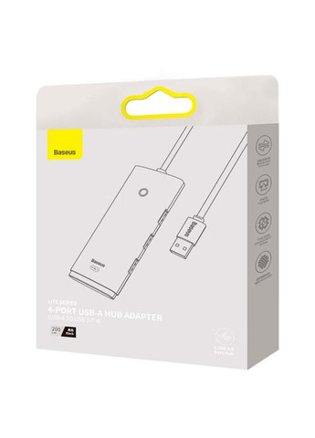 Конвертер хаб USB — 4in-1 Lite Series 4-Port USB-A to 4*USB3.0 2 метри Baseus (293945143)