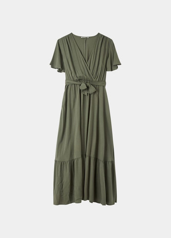 Оливкова (хакі) повсякденний сукня жін Terranova однотонна