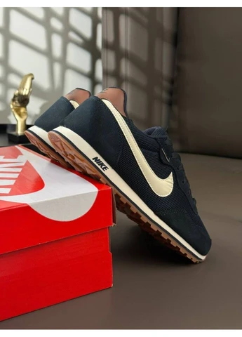 Синій кросівки dark navy beige No Brand Md Runner 2