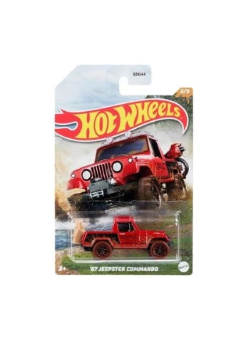 Машинка Hot Wheels Покорители бездорожья 67 Jeepster Commando 1:64 пластик коричневый No Brand (400574524)