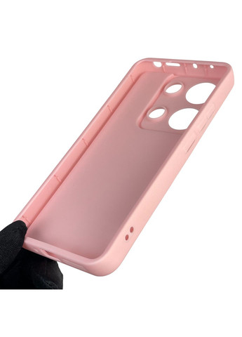 Чехол силиконовый Soft Touch для Redmi Note 13 Pro 4G розовый (Полная защита камеры) Xiaomi (366389758)