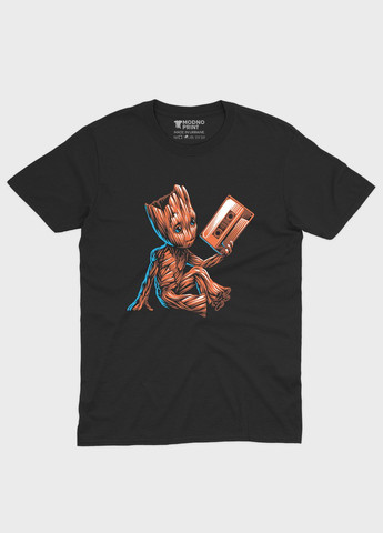 Черная мужская футболка с принтом супергероев - стражи галактики (ts001-1-bl-006-017-004) Modno