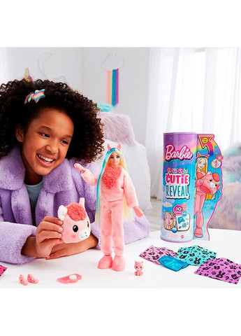 Кукла Cutie Reveal Потешная лама 29 см (HJL60) Barbie (348431196)