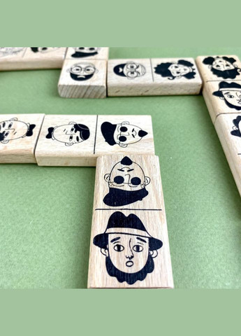 Настольная игра Домино "Персонажи" 900620 от 2 до 6 игроков 45 элементов Igroteco (340466532)