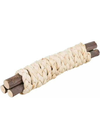 Игрушка для грызунов Деревяные палочки с соломой 15*3 см 4057589618245 Trixie (277232759)