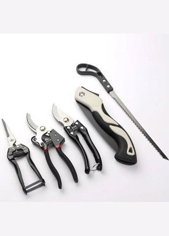 Садовий набір інструментів 5 в 1 з ножицями, секаторами та пилкою Garden Set SK-5 No Brand (323144357)