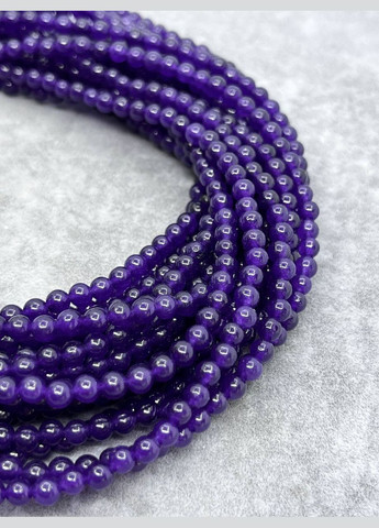 Тонований Агат на нитці без замка 4.5 мм 40 см No Brand (313088752)