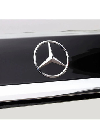Емблема задня W176 хром 82 мм (на 3 направляючих) OEM A1768170016 Mercedes-Benz (369611924)