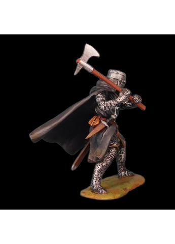 Статуэтка крашеная Рыцарь Тевтонского ордена 13 века 6,5 см из металла и олова, коллекционная, антиквариат, подарок Artfactory (361859109)