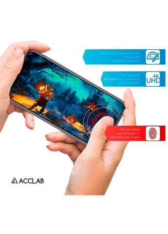 Захисне скло Full Glue для Xiaomi Redmi 12 Black (1283126573200) ACCLAB (323091518)