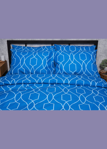 Комплект постільної білизни Микросатин Premium «» Полуторний Євро 160х220 наволочки 2х40х60 (MS-820005165) Moon&Star Ocean Breeze (293148382)