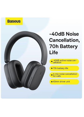 Бездротові повнорозмірні навушники Bowie H1i grey Baseus (283251183)