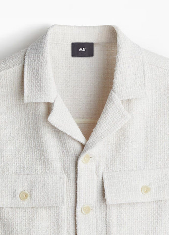 Белая кэжуал рубашка H&M