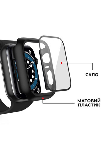 Захисний чохол бампер на Apple Watch 4/5/6/SE 44mm прозорий LOMO (302309278)