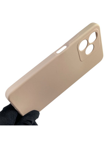 Чохол для C53 силіконовий з мікрофіброю нековзний на реалмі с53 пудровий Realme (366390363)