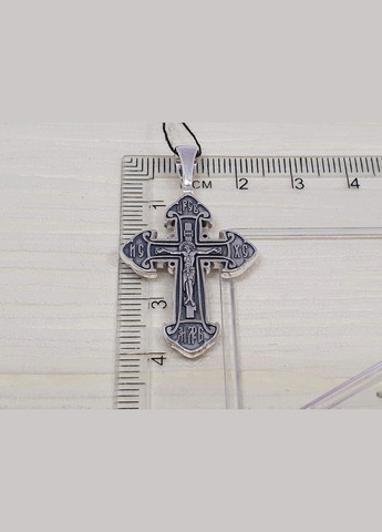 Серебряный крест Распятие Христа. 3379-Ч Харківська ювелірна фабрика (299153333)