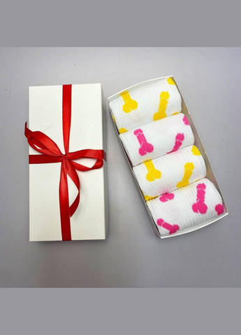 Комбинированные бокс мужских высоких носков 40-45 на 4 пары в подарочной коробке Vakko (306424164)