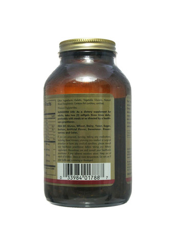 Риб'ячий жир в капсулах,, 120 капсул Solgar (364312361)