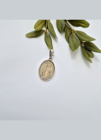 Срібна ладанка підвіска кулон Янгол Охоронець срібло 925 проби чорнене 3149ч 3.50г No Brand (314878876)