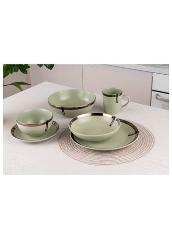 Тарілка (AR2919LGC) Ardesto Liguria Dessert 19 см Green Bay (366649957)