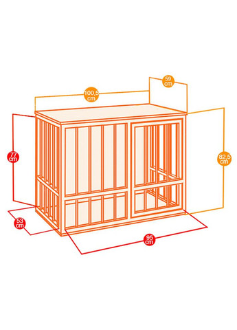 Клітка — будиночок для собак Dog Fort (Ферпласт Дог Форт) Ferplast (317342760)