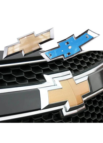 Эмблема передняя Cruze (2009-2014г) золото+хром 240х82мм пластик (на защелках) Chevrolet (369610841)