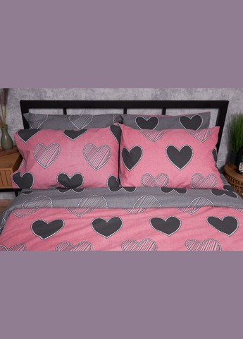 Комплект постельного белья Бязь Gold Люкс семейный 143х210х2 наволочки 4х50х70 (MS-820002781) Moon&Star Love (286761813)