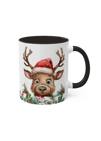 Чашка з принтом "Різдвяний олень" No Brand (368671522)
