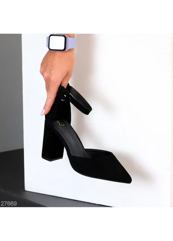 No Brand Открытые туфли черный з натуральная замша, — лето (400887473)