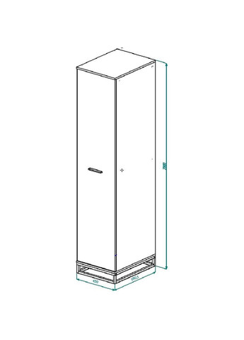 Пенал Ascet 450x2000x590 (AS10070000030) Art In Head (337309146)