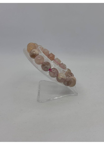 Браслет з квіткового агату 18,8 см Рожевий (12688) No Brand (356109145)