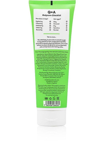 Скраб для тела с AHA-кислотами AHA Exfoliator Body Scrub 250ml (1248795-143278) Q+A (368640616)