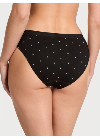 Трусики-бикини женские с микрофибры Seamless Bikini Panty черные Victoria's Secret (365686093)