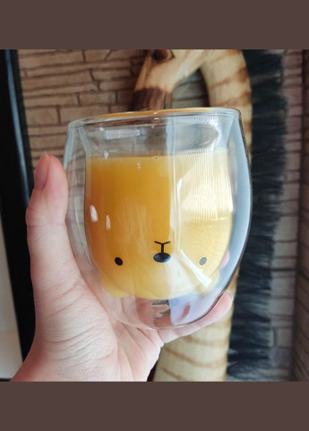 Стакан c подвійними стінками Подвійним дном Ведмедик 250 ml cup002 Finding (316251319)