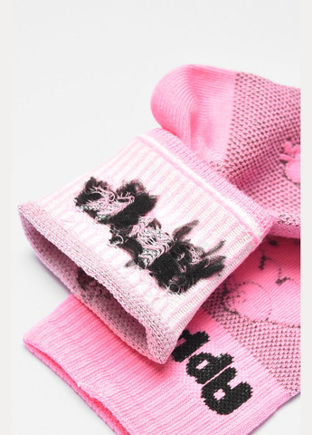 Шкарпетки дитячі демісезонні рожевого кольору з малюнком Let's Shop (314794349)