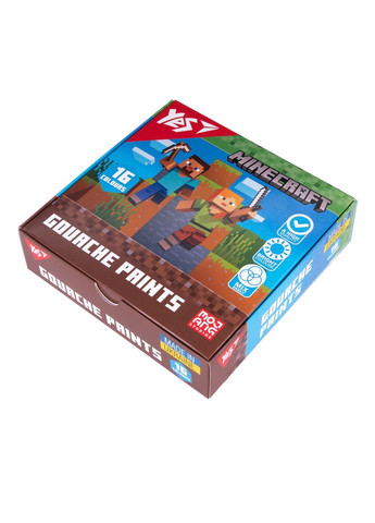 Фарби гуашеві Minecraft 16 кольорів 20 мл (230408) Yes (362373201)