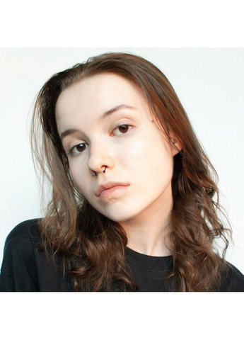 Чорний септум обманка з різними насадками магнітний колечко в ніс гранж стиль химерний хіп-хоп y2k естетика альт casual готичний No Brand (363264264)