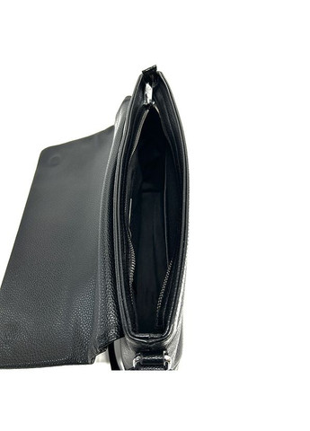 Кожаная большая мужская черная сумка папка портфель для ноутбука, документов а4 No Brand (292404336)