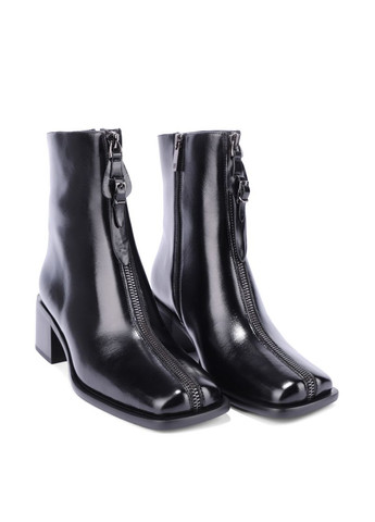 Жіночі Черевики F390-809-1 Чорний Масло шкіра MIRATON (365434800)