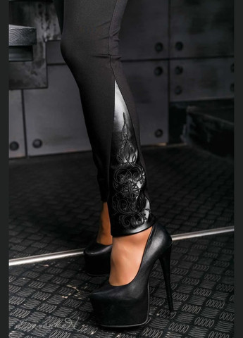 Черные демисезонные леггинсы Seventeen