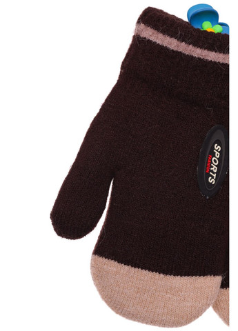 Рукавички для мальчика вязка на травке темно-коричневые 3г+ (50560) BABYKROHA (297197690)