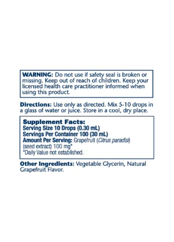 Grapefruit Seed Extract 100mg - 30ml Solaray (397322608)