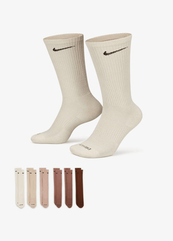 Набір шкарпеток U Nk Ed Pls Csh Crw SX6897-904 6 пар різнокольорові Nike (280438251)