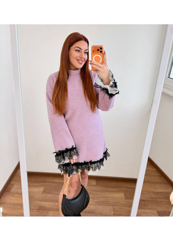 Рожева вечірня сукня з королівського оксамиту — замір в описі Vione однотонна